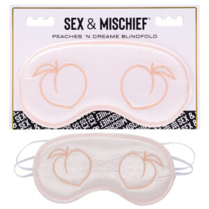 Sex & Mischief Peaches n CreaMe Blindfold - Peach Eyemask