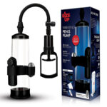 Size Up Vibrating Trigger Penis Pump - Clear Vibrating Penis Pump