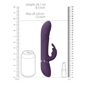 VIVE Nari - Purple - Purple 24.1 cm USB Rechargeable Rabbit Vibrator