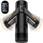CyberSkin The Wing - Black USB Rechargeable Thrusting & Massaging Auto Masturbator with Heater