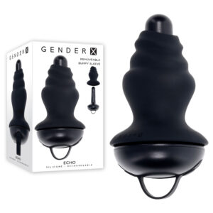 Gender X ECHO - Black 15.3 cm USB Rechargeable Butt Plug