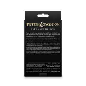 Fetish & Fashion - Eyes & Mouth Hood - White - White Hood