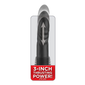 FFS Ultimate Silicone Thruster - Black - Black USB Rechargeable Thrusting Vibrator