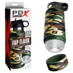 PDX Plus Fap Flask - Happy Camper - Frosted Discreet Stroker