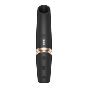 Satisfyer Perfect Kiss - Black USB Rechargeable Air Pulse Stimulator