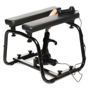 LoveBotz Bangin Bench Deluxe with Sex Machine - Black Sex Bench with Mains Powered Machine