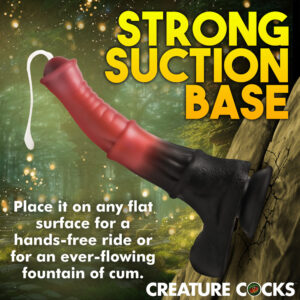 Creature Cocks Centaur Explosion - Pink/Black 24.5 cm Squirting Fantasy Dildo
