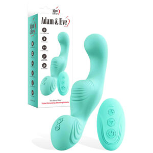 Adam & Eve THE WAVE RIDER - Teal USB Rechargeable Triple Stimulating Grinder Pad with Remote Control