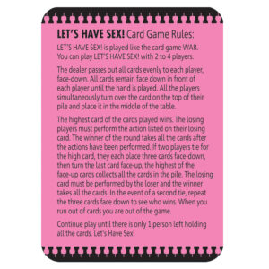 Let's Have Sex - Naughty Card Game