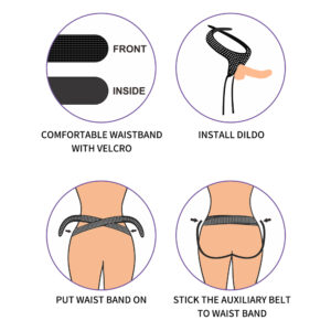 Ingen Easy Strap-On Harness - Black Adjustable Strap-On Harness (No Probe Included)
