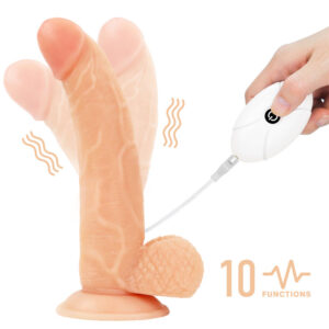 Ingen Vibrating Easy Strap-On Set - Flesh 21.6 cm (8.5'') Vibrating Strap-On