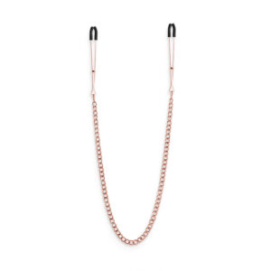 Bound Nipple Clamps - DC3 - Rose Gold - Rose Gold Nipple Clamps with Chain