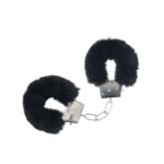 OUCH! Classic Fluffy Cuffs - Black - Black Fluffy Restraints