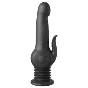 Fetish Fantasy Series Pogo Thruster - Black USB Rechargeable 23.5 cm Gyrating Rabbit Vibrator