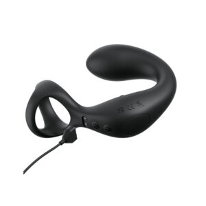 Anal Fantasy Elite Ass-Gasm Taint-alizer - Black USB Rechargeable Prostate Massage with Cock Ring