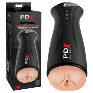 PDX Elite Fuck-Gasm - Flesh - USB Rechargeable Sucking & Vibrating Auto Stroker