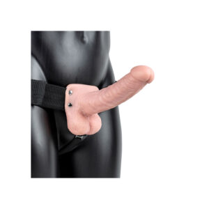 REALROCK Hollow Strap-On with Balls - 18 cm Flesh - Flesh 18 cm Hollow Strap-On
