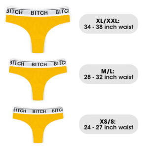 Ingen Bitch Vibrating Panties - Yellow Small Size Rechargeable Vibrating Panties
