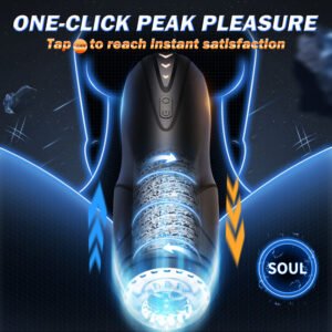CyberSkin Galaxy Voy - USB Rechargeable Thrusting & Rotating Auto Masturbator with Heater