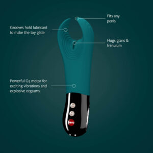 Fun Factory MANTA deep sea blue-black - Deep Sea Blue 18 cm USB Rechargeable Mens & Couples Vibrator