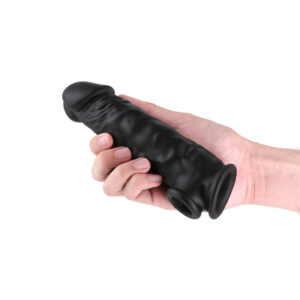 Renegade Annex - Thick - Black - Black 18.6 cm Penis Extender Sleeve